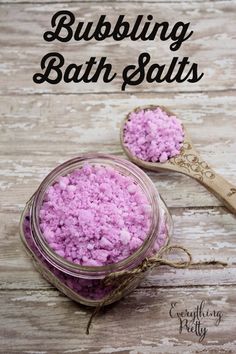 RESCUE Yourself With a Bubbling Bath Salts Recipe #StressLess2BmyBest #CG Make Bath Salts, Unscented Body Wash, Bubbling Bath Salts, Diy Scrubs, Salt Scrubs, Bath Salts Recipe, Bath Salts Diy