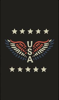 an american eagle with stars and the word usa on it