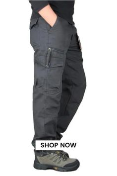 Elevate your fashion game with these men's multi-pocket straight casual cargo pants. Offering a perfect blend of style and practicality, these cargo pants are designed to keep you comfortable and organized. Their straight fit adds a sleek touch to your casual wardrobe, making them a versatile choice for any occasion. Gray Cargo Pants With Pockets For Outdoor, Gray Pants With Side Pockets For Outdoor Activities, Gray Cargo Pants With Pockets For Outdoor Activities, Gray Cargo Pants For Outdoor Activities, Cargo Pants With Pockets For Outdoor Activities, Gray Pants With Pockets For Outdoor, Baggy Cargo Jeans With Pockets For Outdoor Activities, Gray Outdoor Pants With Pockets, Gray Bottoms With Pockets For Outdoor Activities