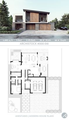 two story house plans with an attached garage