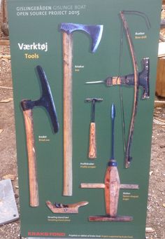 the poster shows different types of tools used by people to build their own wooden structures