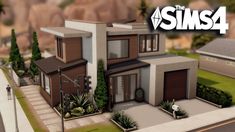 the sims 4 house is shown in this image