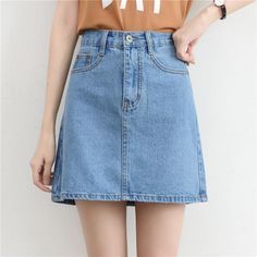 Make your friends admire you in this beautifully designed denim skirt. You will look gorgeous wearing our Denim High Waisted Women's Skirt in Street Style. There has never been such a nice outfit to feel unique for another day! High Waisted Denim Skirt Pencil, Academic Style, Casual Denim Skirt, Short Pollera, Short Jean Skirt, High Waisted Denim Skirt, Blue Denim Skirt, Skirts Women, Denim Skirt Women