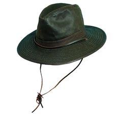 Dorfman Pacific Pacific - Outdoorsman Hat - Hatcountry Windy Weather, Leather