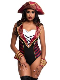 Leg Avenue 4-Piece Wicked Pirate Wench Sexy Costume Set For Women – PixieSparkleShop Pirate Costumes For Men, Pirate Clothes, Clever Halloween, Samba Costume, Plus Size Costume, Pirate Outfit, Shoot Poses, Clever Halloween Costumes, Collar Bodysuit