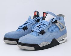 Brand: Nike Air Jordan Size: 8 Silhouette: Jordan 4 Retro Colorway: University Blue Item: CT8527-400 See photos for condition. Includes box. Message with any questions. Low ball offers will be ignored. These are $450 + tax and shipping new on StockX. Save with a clean preowned pair that’s ready to wear right now. Jordan 4 Retro, University Blue, Nike Air Jordan, Air Jordan, Air Jordans, Nike Air, Athletic Shoes, Right Now, Men's Shoes