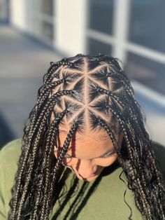 Knotless Box Braids With Triangle Parts, Medium Triangle Knotless Braids, Triangle Knotless Braids Medium, Bohemian Knotless Braids Triangle Parts, Medium Knotless Braids Triangle Parts, Goddess Braids Triangle Parts, Diamond Parts Box Braids, Diamond Part Braids, Goddess Braids Knotless Medium