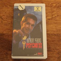 the dvd cover for anthony french's psychii is on a wooden table