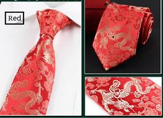 red dragon necktie Red Standard Tie As A Gift, Red Standard Tie As Gift, Red Standard Tie For Gift, Dragon Motif, Symbol Of Power, Wedding Tea, Power Symbol, Wedding Essentials, Dragon Pattern