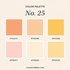 color palette no 25 with different shades