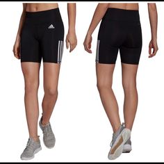 Adidas Bike Shorts Highrise Wasitband Aeroready Lightweight Compression Moisture Absorbing Nwt, Unworn Adidas Shorts, Shorts Athletic, Athletic Shorts, Bike Shorts, Black Adidas, Adidas Women, Adidas, Womens Shorts, Bike