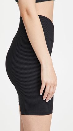 Year of Ours V Waist Biker Shorts | SHOPBOP Solid Ribbed Stretch Activewear, High Stretch Ribbed Sports Bottoms, Versatile Stretch Ribbed Activewear, Versatile Ribbed Stretch Activewear, Compression Solid Ribbed Activewear, Compression Ribbed Activewear, Ribbed Stretch Activewear For Pilates, Ribbed Stretch Athleisure Activewear, High Stretch Ribbed Elastane Activewear