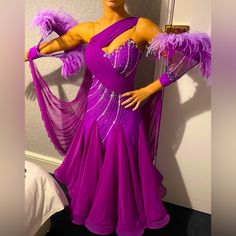 Worn Once Only Ballroom Standard Dress, Ballroom Dress, Ballroom, Color Purple, Limited Time, Colorful Dresses, Womens Dresses, Purple, Dresses