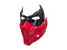 Introducing our Red Hood half mask, inspired by the enigmatic character from the DC Universe. Step into the shoes of the mysterious vigilante with this intricately designed mask, crafted to bring the essence of Red Hood to life. Made from PLA PLUS, the lower half of our Red Hood mask offers durability and comfort, allowing you to move freely while maintaining the iconic look of the character. The included black eye mask adds an extra layer of authenticity, completing the fierce and formidable ap Red Full Face Cosplay Masks And Prosthetics, Red Full Face Mask For Cosplay, Full Face Red Mask For Cosplay, Red Hood Mask, Black Eye Mask, Villain Mask, Hood Mask, Half Mask, Costume Masks