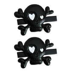 Description Do you want to make your own unique style, and stand out in the crowd on Halloween, cosplay party, carnival or other special occasions? Now you could get these chic Punk style skull hair clips, these hairpin will make you more eye-catching and charming. Features -Material: Plastic, iron -Size: 5.70X3.50X1.00cm/2.24X1.38X0.39 in. - Suitable for your different Halloween costume, and will let you receive a great deal of compliments. - Kids and adults headdress costume accessories for celebrating Halloween and themed parties. - Will create more fun on your party night. Fit for Halloween costume parties, cosplay, photography, etc. - You can clip them to your hair, hat or clothes. Easy to put on and take off, will not hurt your hair. - Your will be more attractive to wear this hairpi Alternative Hair Accessories, Emo Accessories 2000s, Scene Hair Accessories, Ronnie Core, Goth Hair Accessories, Bone Hair Clip, Skull Hair Clip, Weird Accessories, Skeleton Hair