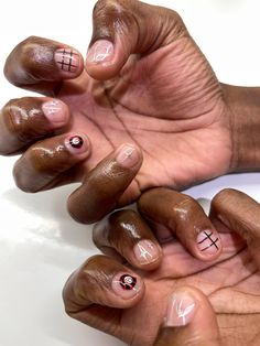 Men Chrome Nail Designs, Funky Design Nails, Simple Nails Men, Short Bitten Nails Painted, Men’s Christmas Nails, Male Nail Ideas