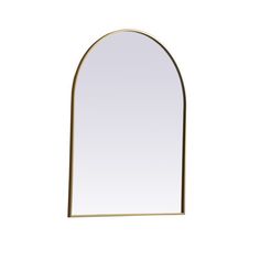 Transform your bedroom, bathroom, or entryway with this wall mirror, and re-imagine your morning rituals with effortless style. It has a metal frame and sleek arched silhouette, while the surface is crafted from beveled glass to bounce natural light around and open your space. Plus, it comes in a wide variety of sizes and finishes to choose from so you can carefully curate your space to your liking. RE/FINE™ Finish: Brass, Size: 42" x 33" RE/FINE™ Sabine Metal Arch Wall Mirror - Wall & Accent Mi Brass Arched Mirror, Arch Wall Mirror, Arch Wall, Arched Mirror, Metal Arch, Wall Accent, Beveled Glass, Accent Mirrors, Birch Lane