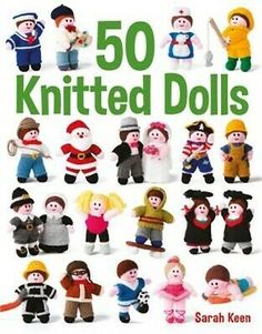 the book cover for 50 knitted dolls