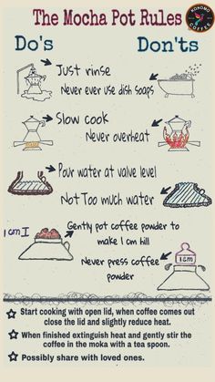 the mocha pot rules do's and don'ts for kids to use