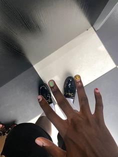 Male Gel Nail Designs, Men Gel Nail Designs, Men Nail Art Black, Lil Yachty Nails, Stud Nail Ideas, Male Painted Nails, Stud Nails Designs, Men Gel Nails