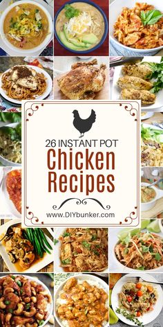 an image of instant pot chicken recipes