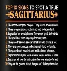 the top 10 signs to spot a true sagitaruus