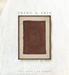 the cover art for print and ship's new album, only print is to frame