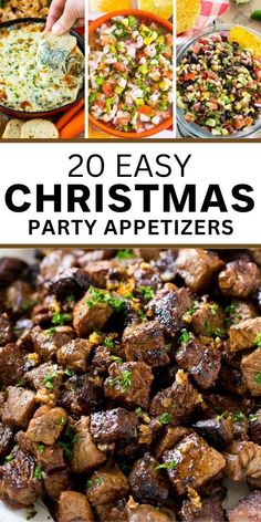 20 easy christmas party appetizers that are perfect for any holiday gathering or celebration