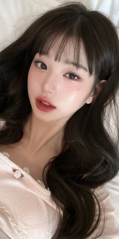 Makeup Ala Korea, Soft Makeup Looks, Aesthetic White, Cute Makeup Looks, Peinados Fáciles Para Cabello Corto, Soft Makeup, Foto Ideas Instagram, Asia Girl