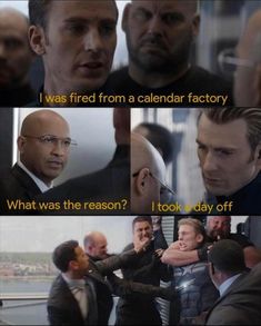 the avengers movie scene with captain america and iron man talking to each other in different ways