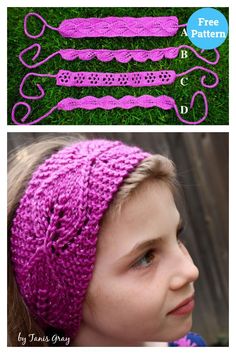 8 Tie Back Headband Knitting Patterns