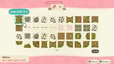 an animal crossing game with lots of plants