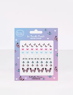 Butterfly Mini Nail Stickers - Le Mini Macaron Whimsical Butterfly, Mini Macaron, Unghie Nail Art, Butterfly Stickers, Mini Stickers, Nail Art Kit, Butterfly Nail, Retro 90s, Nail Art Stickers