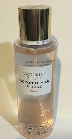 VICTORIA'S SECRET COCONUT MILK & ROSE CALM FRAGRANCE BODY MIST SPRAY 8.4 FL OZ / 250ml Brand new. Victoria Secret Perfume Body Spray, Profumo Victoria Secret, Victoria Secrets Coconut, Perfume Body Spray, Victoria Secret Perfume