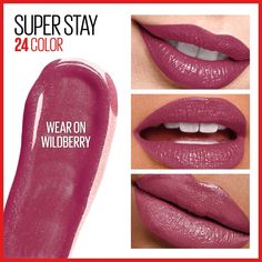 Meet The 24hr Lip Color That Stretches The Limits Of Long Wear. No Other Long Wear Lasts Longer. Period. Micro-Flex Formula Glides On And Looks Gorgeous All Day. No Crumbling, No Caking, No Fading, No Feathering, No Transferring. 2-Steps In 1 Convenient Tube. Available In 30 Long Lasting Shades. Bring On High-Impact Lip Color That Lasts All Day Microflex Technology Keeps Your Color Fresh For Up To 24 Hours Color Of A Lipstick, Glides Like A Gloss, And Moisturizes Like A Lip Balm Available In A B Maybelline Lip Gloss, Soft Pink Lipstick, Nude Lip Makeup, Medicated Lip Balm, Lip Color Shades, Baby Lips Maybelline, Maybelline Lipstick, Light Lipstick, Makeup Over 50