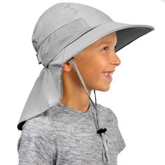 PRICES MAY VARY. 100% Nylon Imported Drawstring closure Machine Wash 30°C/86°F Ultimate Sun Protection - GearTOP Sun Hats for Kids are certified with UPF 50+ rating, offering the highest level of sun protection. Keep your child safe from harmful UVA and UVB with our Kids Summer Hat. Maximum Coverage - The kids fishing hat, specially designed with an integrated neck flap provides full coverage for your child's face, neck, and ears to keep them fully protected during their outdoor adventures. Ligh Toddler Hats Boy, Hat For Boys, Safari Kids, Toddler Sun Hat, Hats For Kids, Kids Sun, Kids Sun Hat, Girls Sun Hat, Kids Bucket Hat