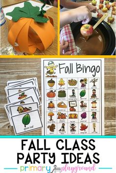 fall class party ideas for preschool and elementary children to enjoy the autumn activities in their classroom