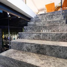 marble steps leading up to the top floor