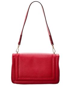 About The Brand: Elegant Handbags And Accessories Crafted In Italy. Alice Rock Leather Shoulder Bag In Flame Red Leather With Spike Embellishments Interior Design Details: Fabric Lining, Interior Pockets Measures 11In Wide X 6.5In High X 4In Deep Top Handles Drop 13In Shoulder Straps Drop 22In Fold-Over Flap With Turnlock Closure Made In Italy Please Note: All Measurements Were Taken By Hand And Are Approximate; Slight Variations May Occur. Elegant Handbags, Mario Valentino, Fashion Today, Medium Bags, Red Leather, Shoulder Straps, Leather Shoulder Bag, Design Details, Embellishments