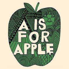 andy j miller Apple Illustration Design, Illustrated Alphabet, Apple Illustration, Colorful Alphabet, Typography Artwork, Typography Love, Art Appreciation, Photo Projects