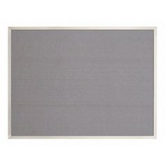 a gray wall with a white frame on the bottom and one corner in the middle