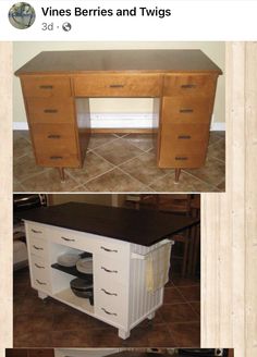 two different types of furniture on the same page