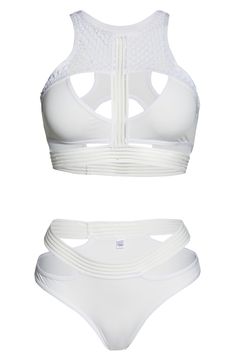 Cutout bra and panties deliver a dose of futuristic style with their mesh-like panels and wide stretch bands designed with illusion stripes. Style Name:Coquette Mesh & Strap Detail Bra & Briefs Set. Style Number: 6232890. Futuristic Style, Set Style, Stretch Bands, Soft Cup, Bras And Panties, Briefs, Slip On, Stripes, Nordstrom