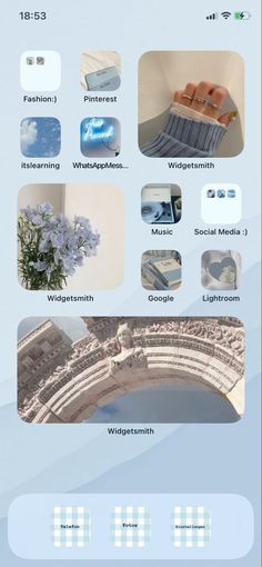 an image of a web page with many different things on it, including flowers and pictures