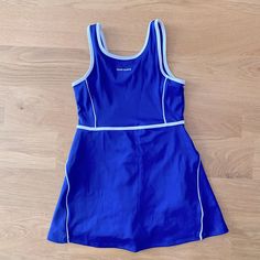 Very Stylish Zara Team League Tennis Skort Dress For Little Girls. Bright Blue Color With White Trim. The Dress Has Shorts And There Is A Little Ball Pocket There. Perfect For Little Active Fashionistas. Size 6t, 116 Cm. New Without Tags. Girls Tennis Dress, Dress With Shorts, Bright Blue Color, Skort Dress, Tennis Skort, Zara Girl, Tennis Dress, White Trim