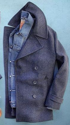 Peacoat Outfit, Walking Outfits, Peacoats, Men Stylish Dress, Mens Boots Fashion, Mens Style Guide, Mens Winter Coat, Fashion Suits For Men