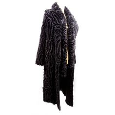 Ooh La La…Beautiful Black Mink and Silk Ribbon Shawl Collar Statement Coat, so amazing, soft and touchable, you'll never want to take it off! Fully lined with 100% silk; semi-fitted, yet flares at just the right point to look amazingly slimming. To top-off this fabulous coat, a matching scarf that doubles as a belt is included. Coat marked: size 36; fits a size Medium. Worn once. Step out in Grand Style and stay warm! Embroidered Shawl, Long Silk Scarf, Pure Silk Scarf, Fur Shawl, Hand Painted Silk Scarf, Ooh La La, Silk Shawl, Hand Painted Silk, Vintage Coat