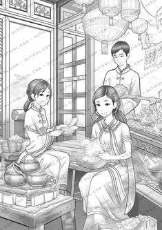 Ring in the Lunar New Year with 25 captivating grayscale coloring pages showcasing the joy and symbolism of this special celebration! This delightful collection is perfect for both adults and children, offering a fun and creative way to explore the traditions and vibrant colors of Chinese New Year.