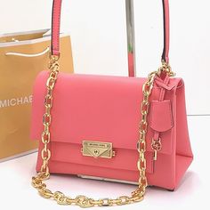 Michael Kors Handbags Crossbody, Foldover Crossbody Bag, Michael Kors Satchel, Mk Purse, Michael Kors Crossbody Bag, Tea Rose, Monogram Bag, Chain Crossbody Bag, Leather Crossbody Purse