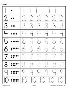 a printable worksheet with numbers and letters